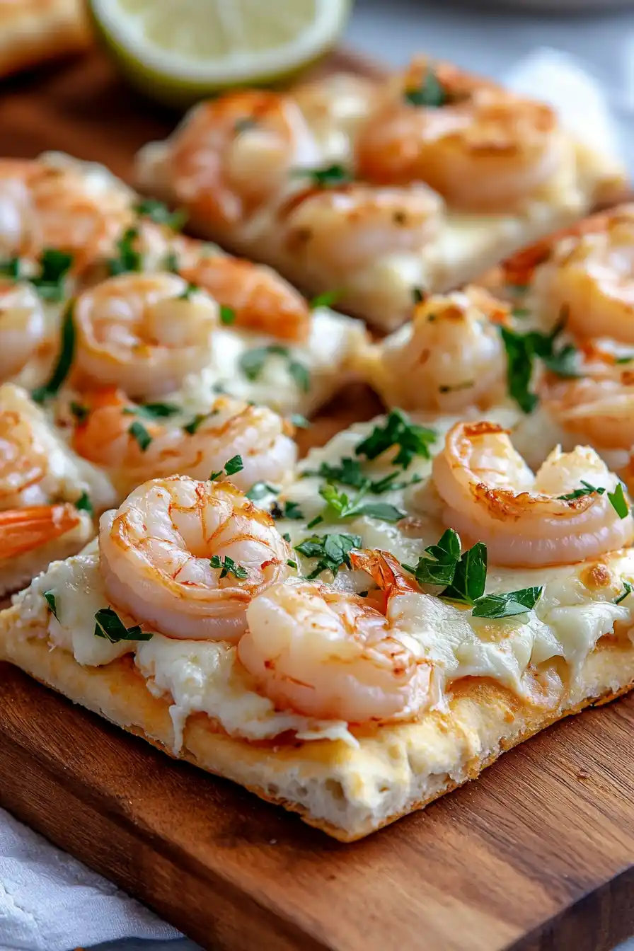 Best Shrimp Flatbread Pizza