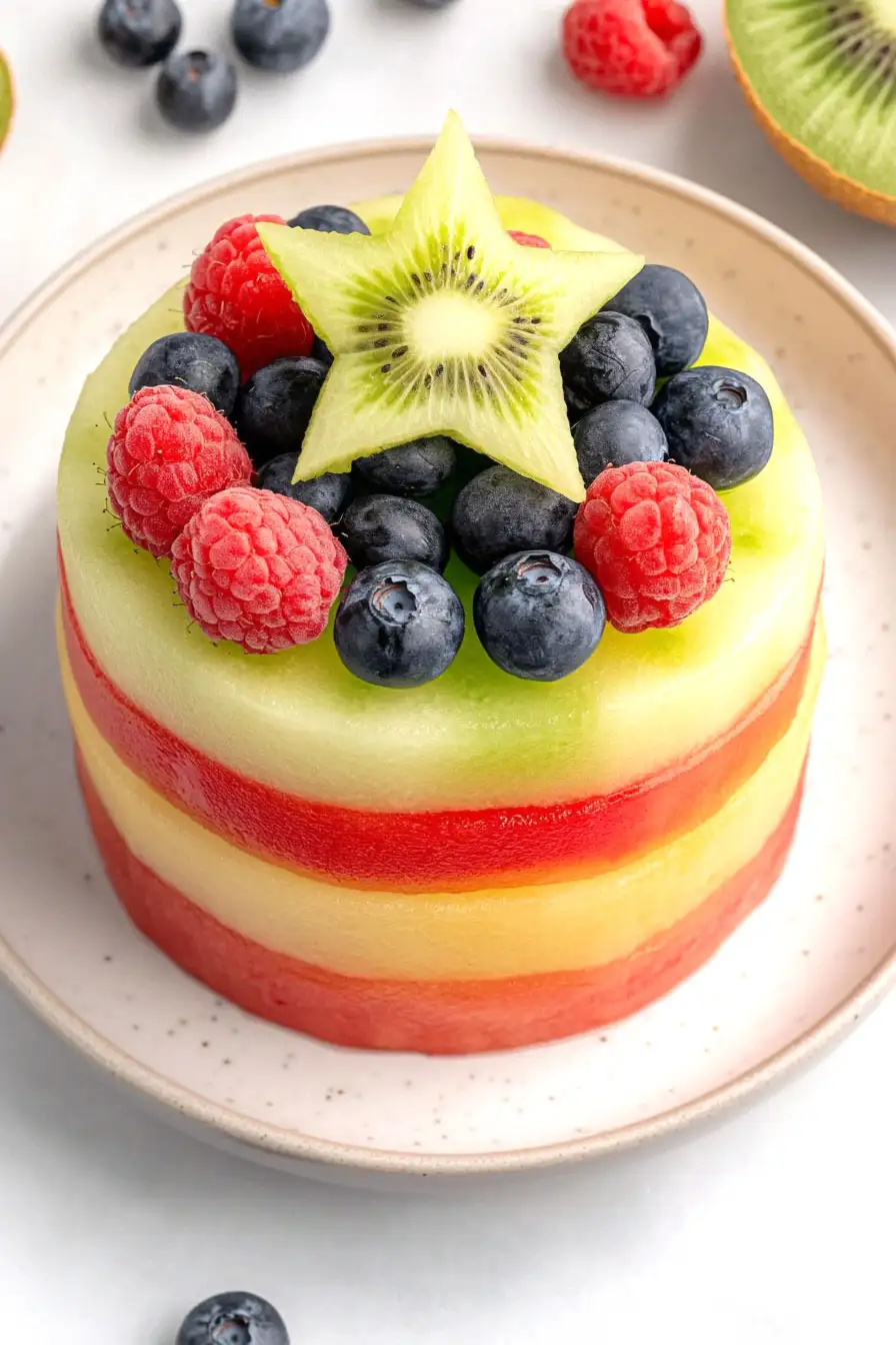 Juicy Watermelon Fruit Cake