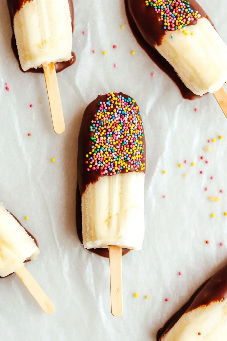 Best Frozen Banana Popsicles