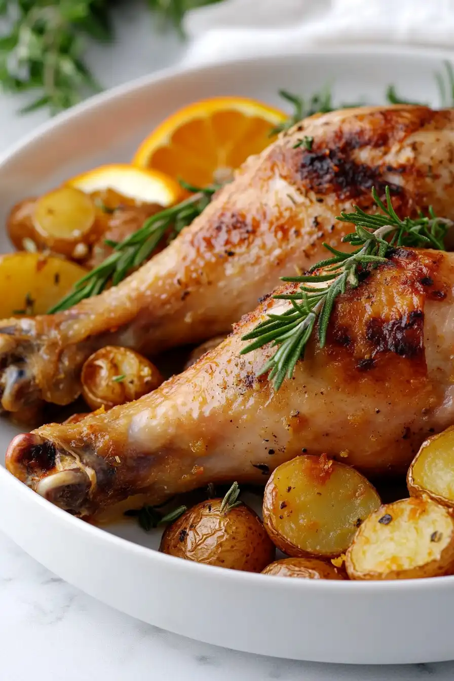 Healthy Roasted Turkey Drumsticks