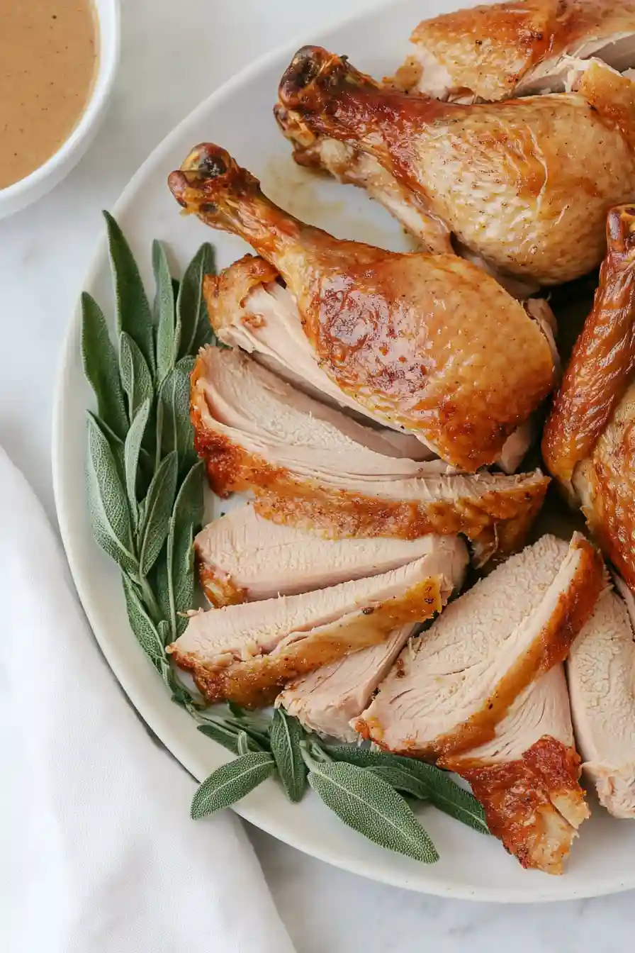 Simple Roast Turkey in Parts