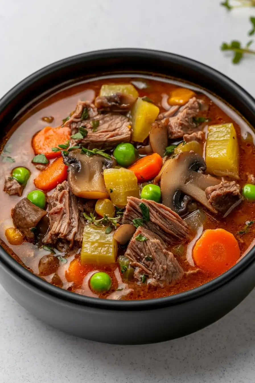 Delicious Roast Beef Vegetable Soup