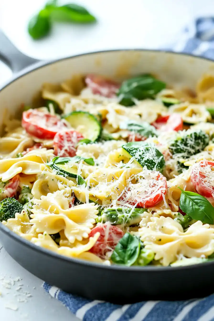 Best Alfredo Pasta Primavera