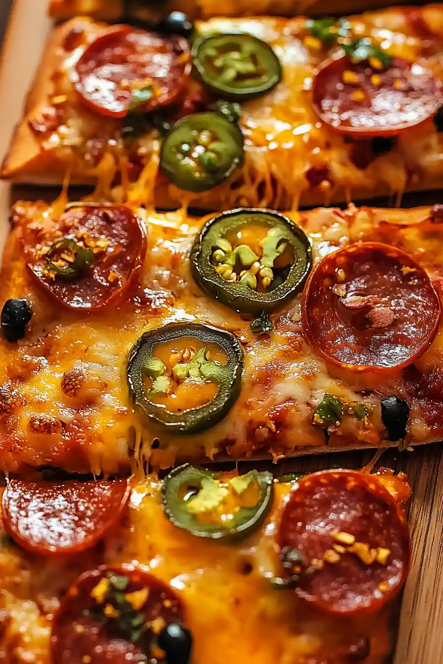 Delicious Hot Honey Flatbread Pizza