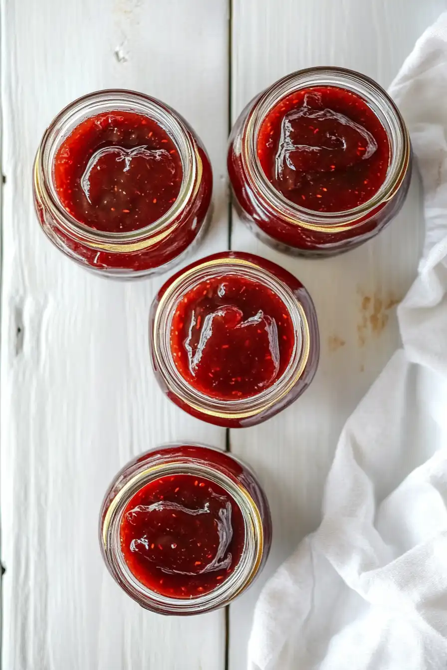 Best Strawberry Rhubarb Jam with Jello