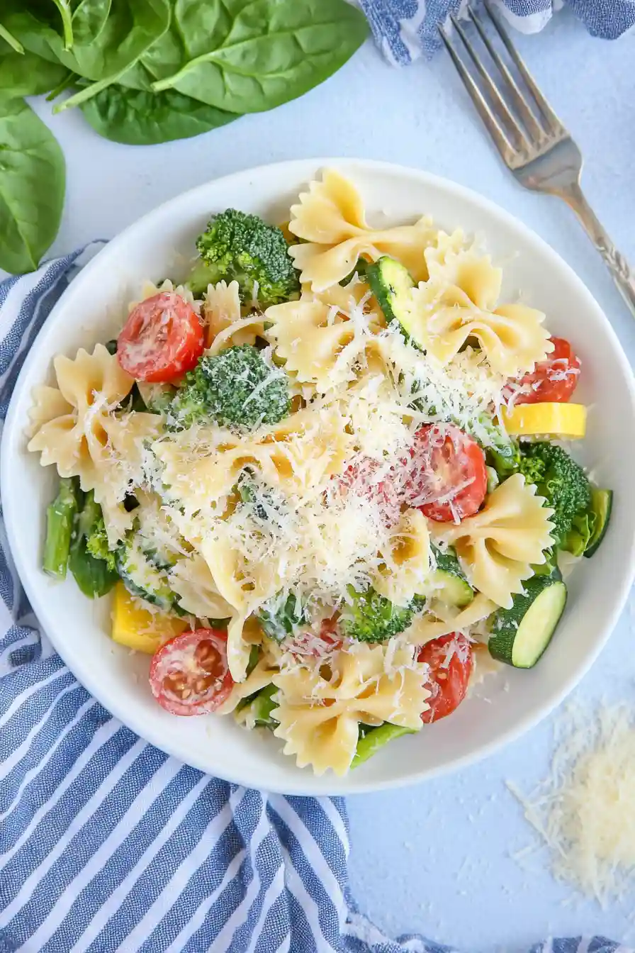 Best Alfredo Pasta Primavera