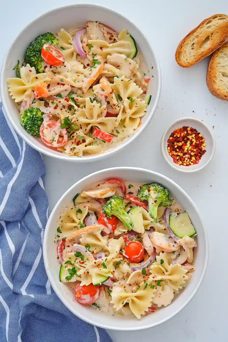 Flavorful Vegan Pasta Primavera
