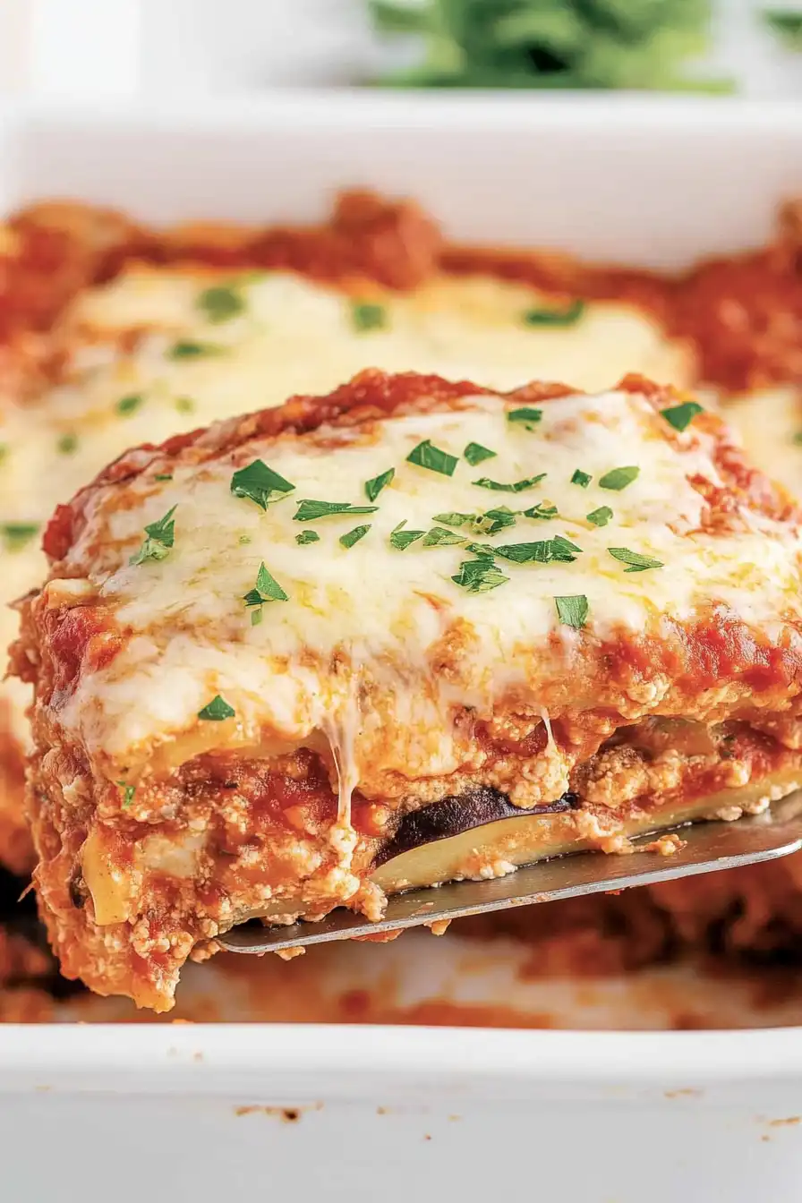 Easy Eggplant Parmesan Lasagna Recipe