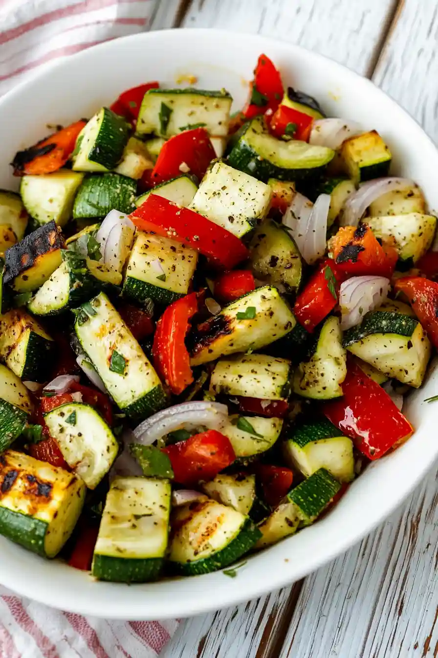 Delicious Grilled Veggies in a Basket