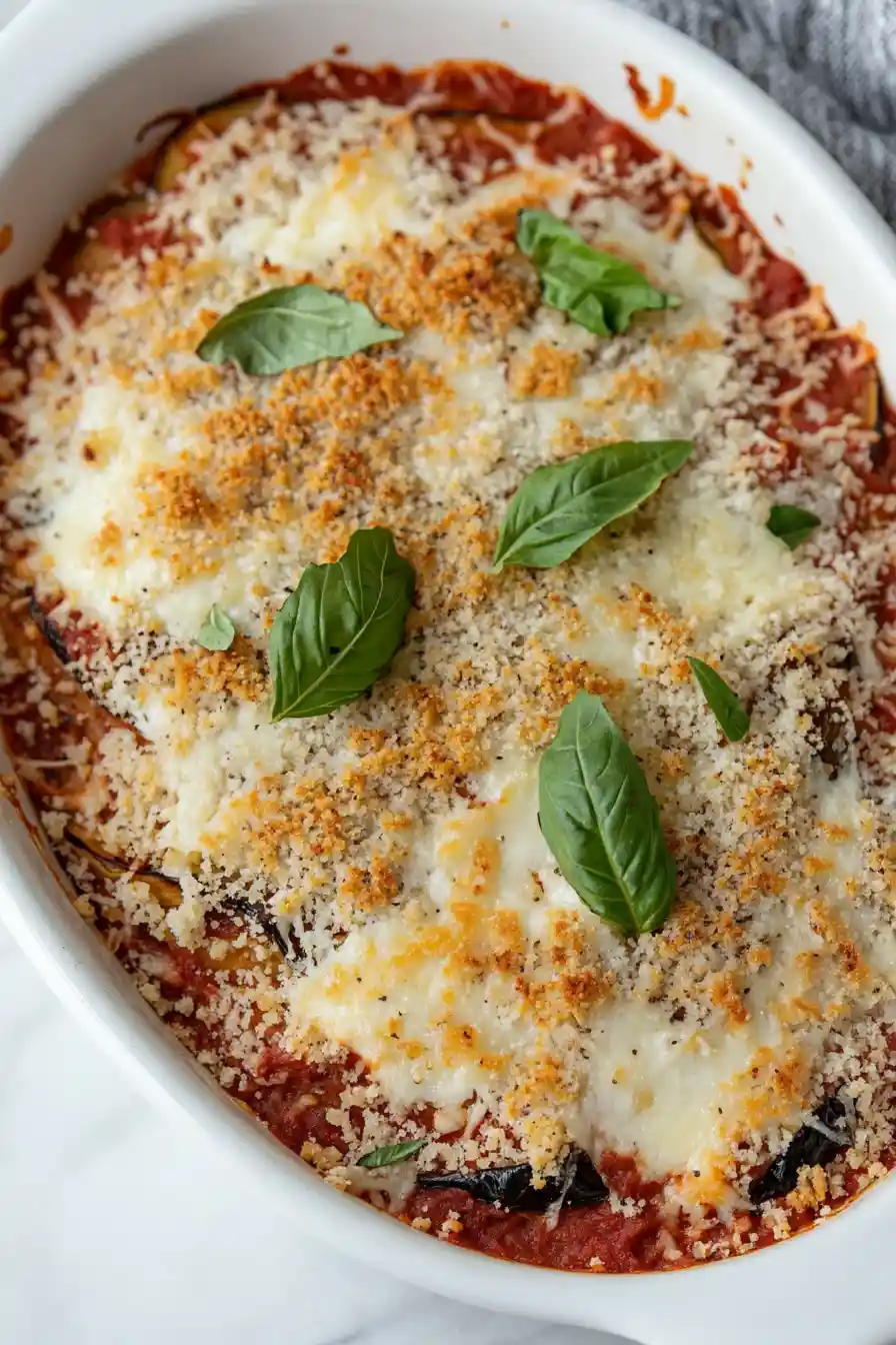 Tasty Baked Eggplant Parmesan Casserole