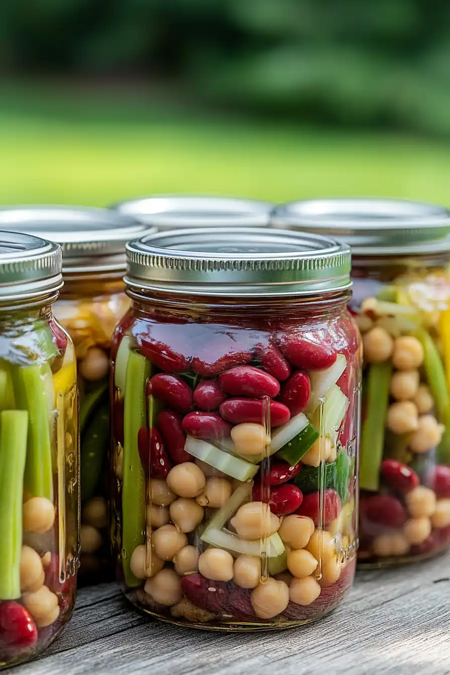 Quick and Easy Canning Three Bean Salad