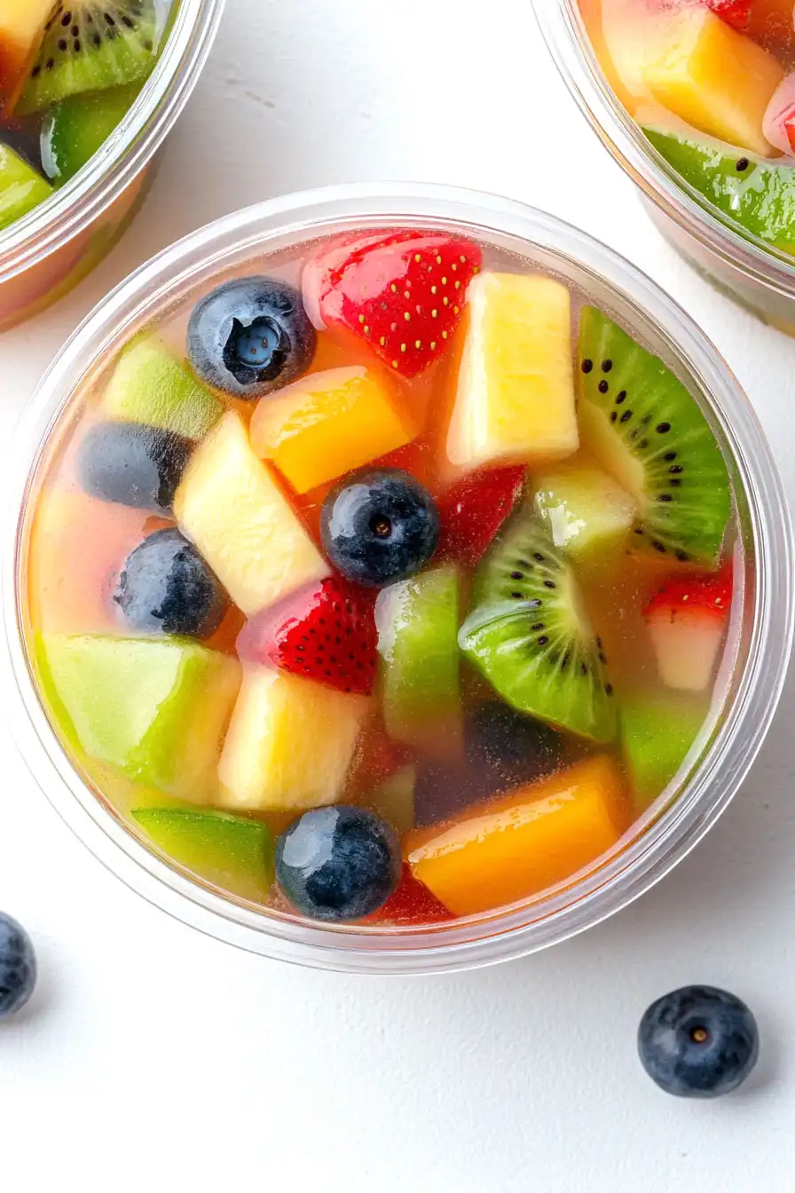 Refreshing Fruit Salad Jelly Cups