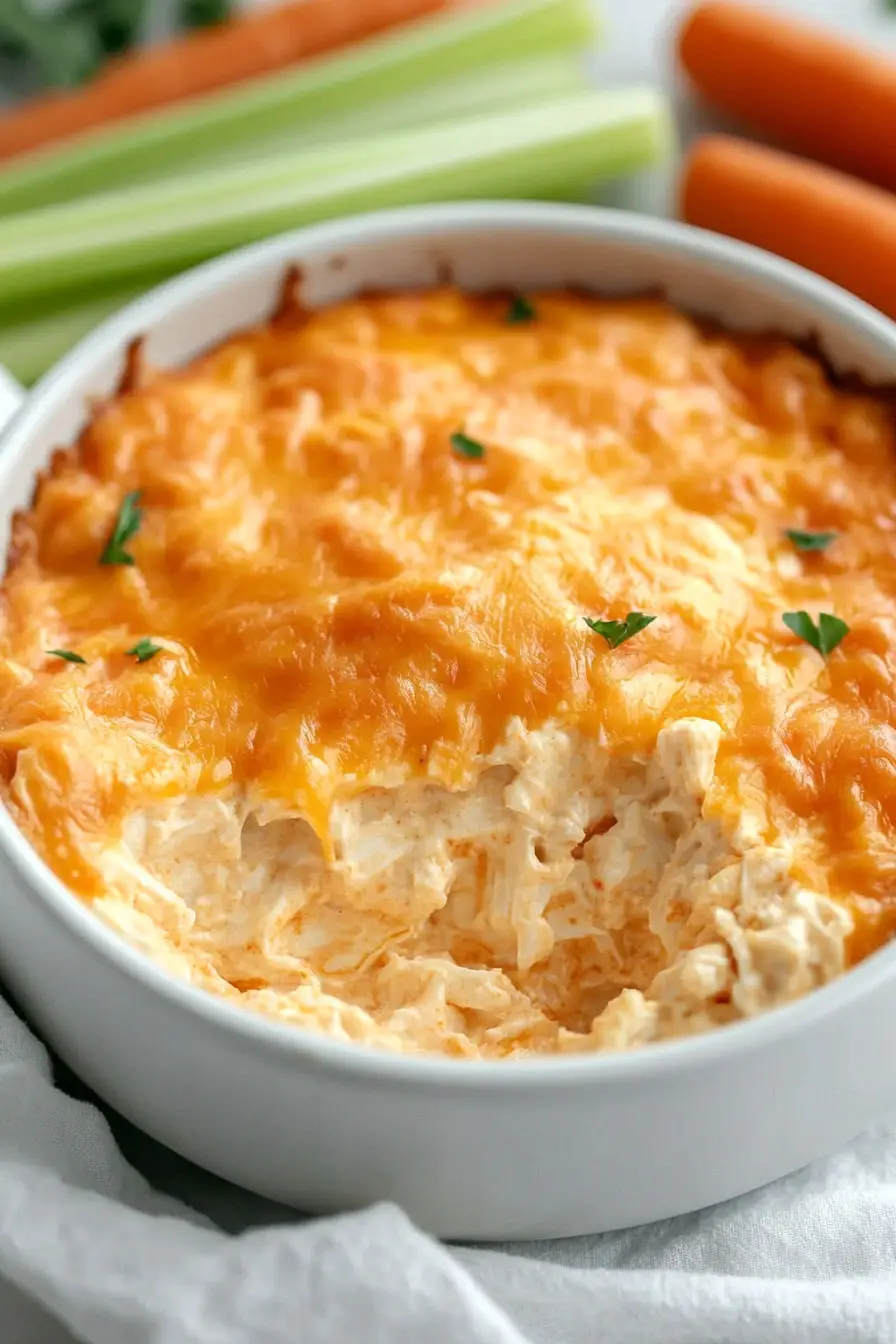 Cheesy Buffalo Chicken Dip with Canned Chicken