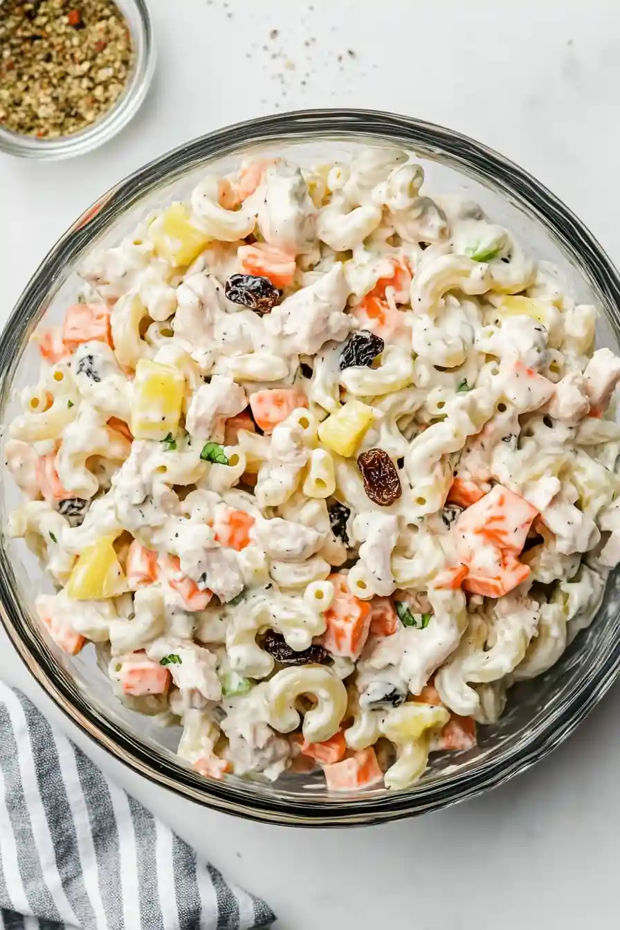 Healthy Filipino Style Macaroni Salad