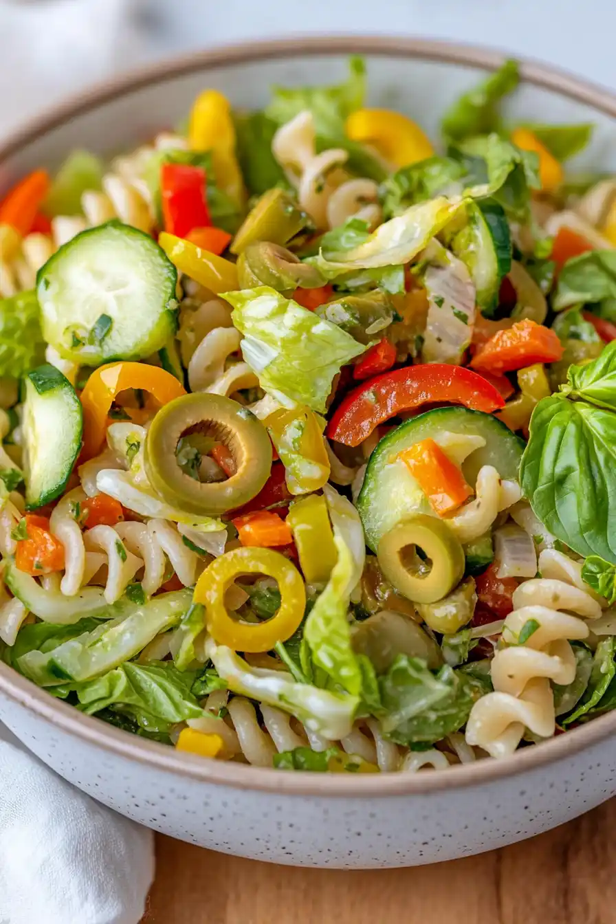 Delicious Lettuce Pasta Salad Recipe