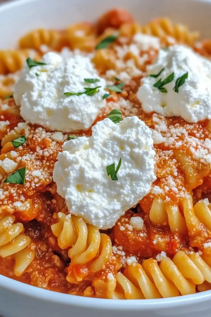 Flavorful Ricotta Pasta alla Vodka