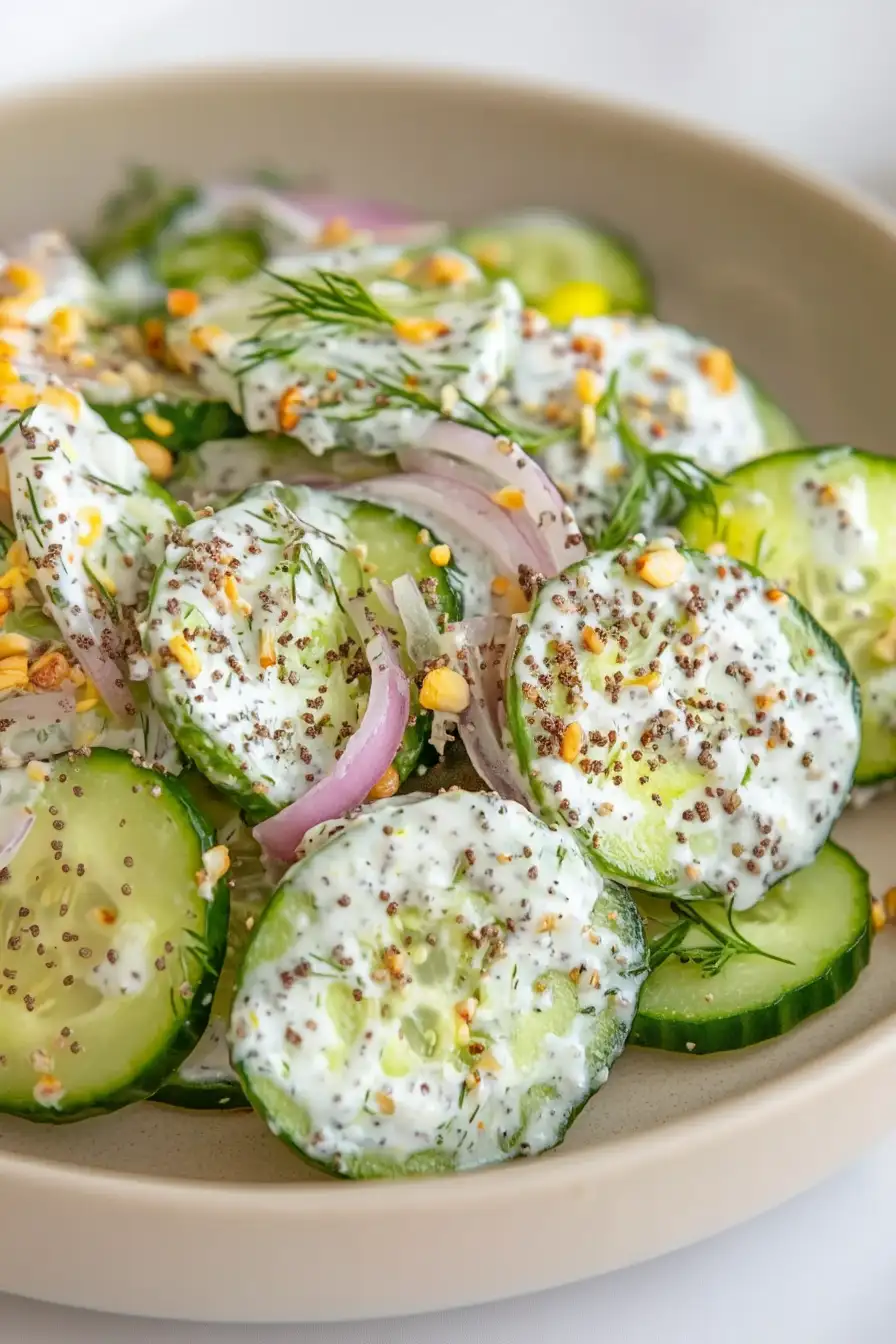 Tasty Everything Bagel Cucumber Salad