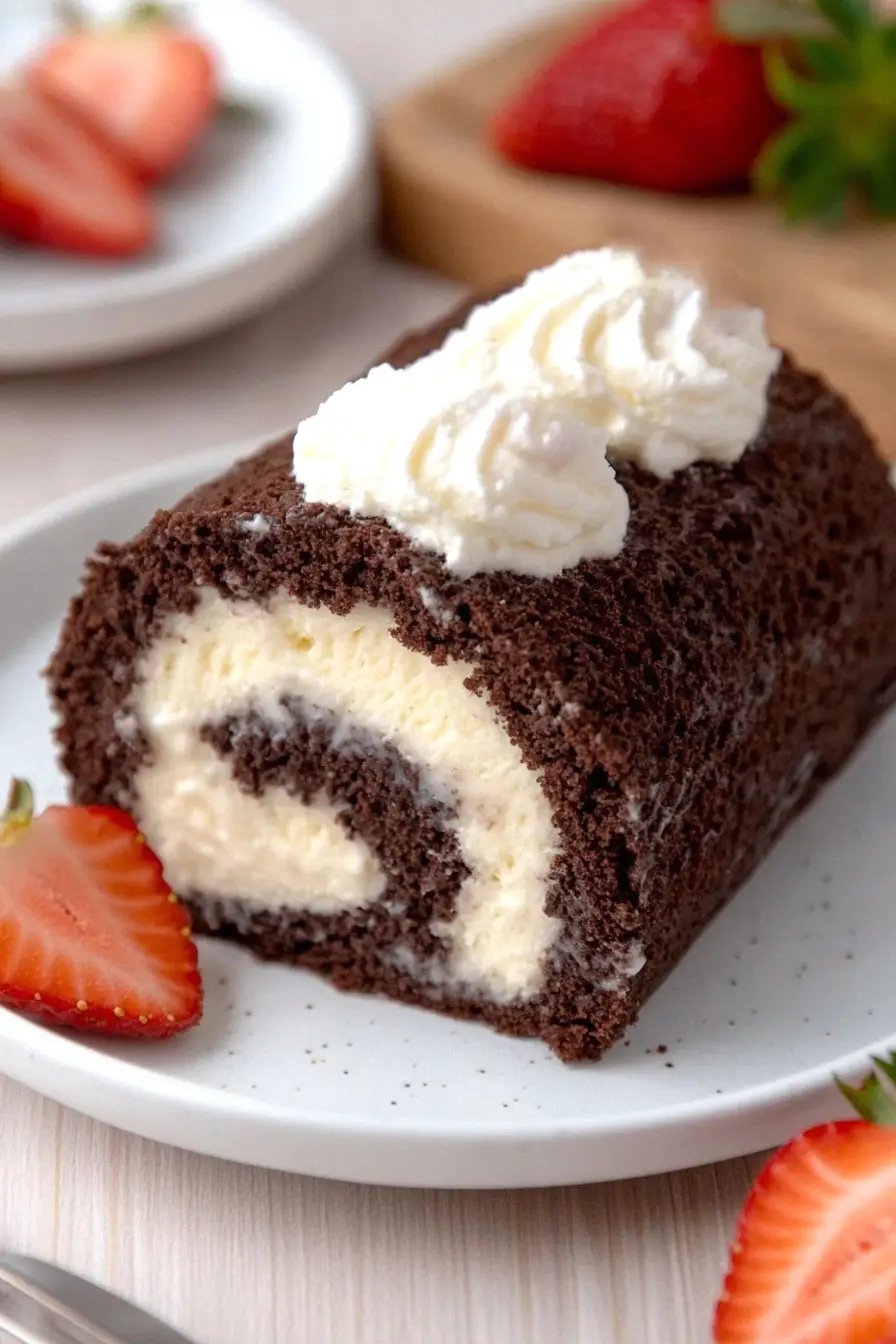 Quick Ice Cream Cake Roll