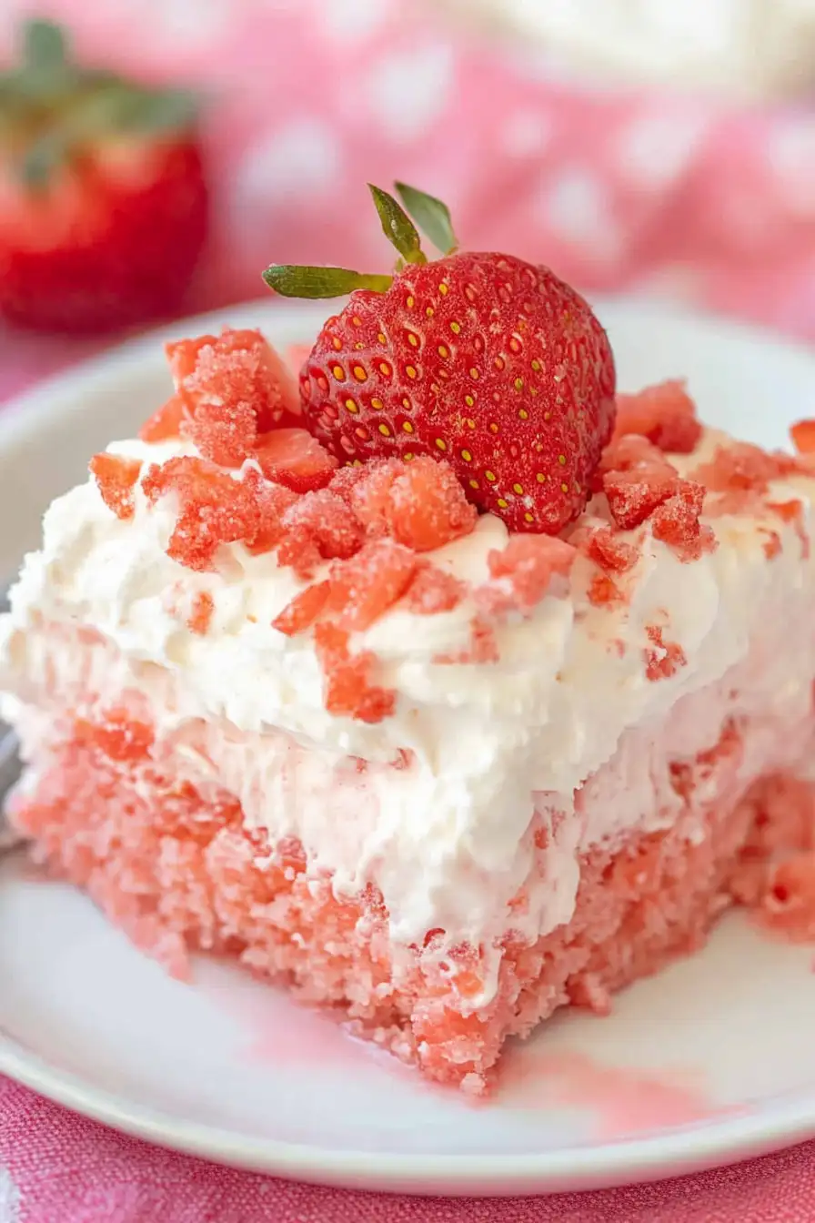 Healthy Strawberry Tres Leches Cake
