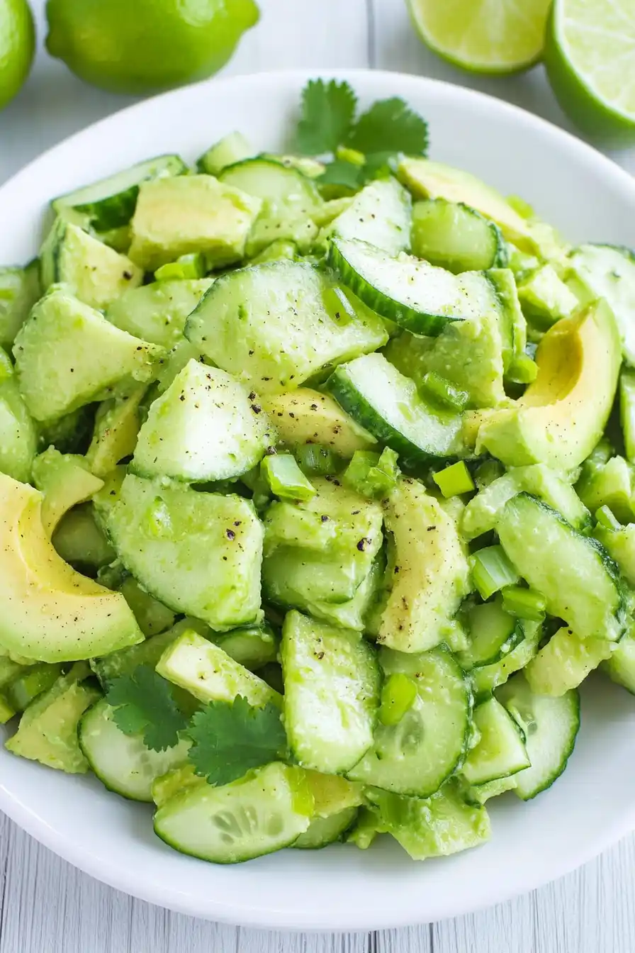 Healthy Avocado Cucumber Salad