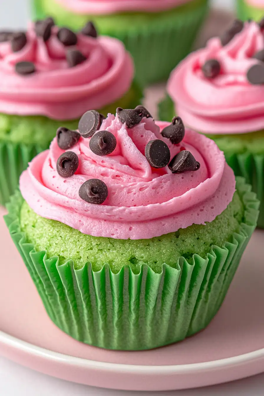 Juicy Watermelon Cupcakes