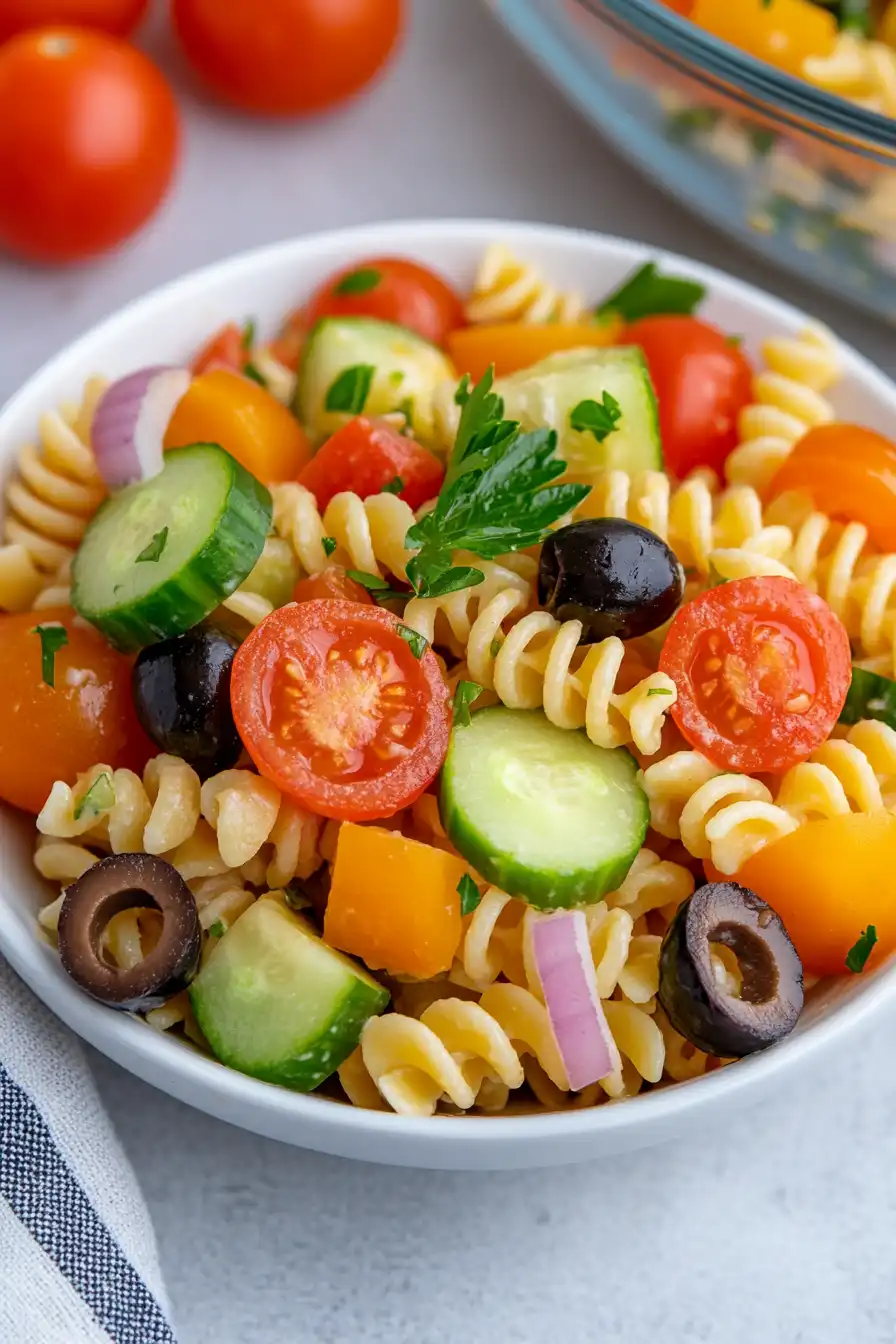 Zesty Low Calorie Pasta Salad