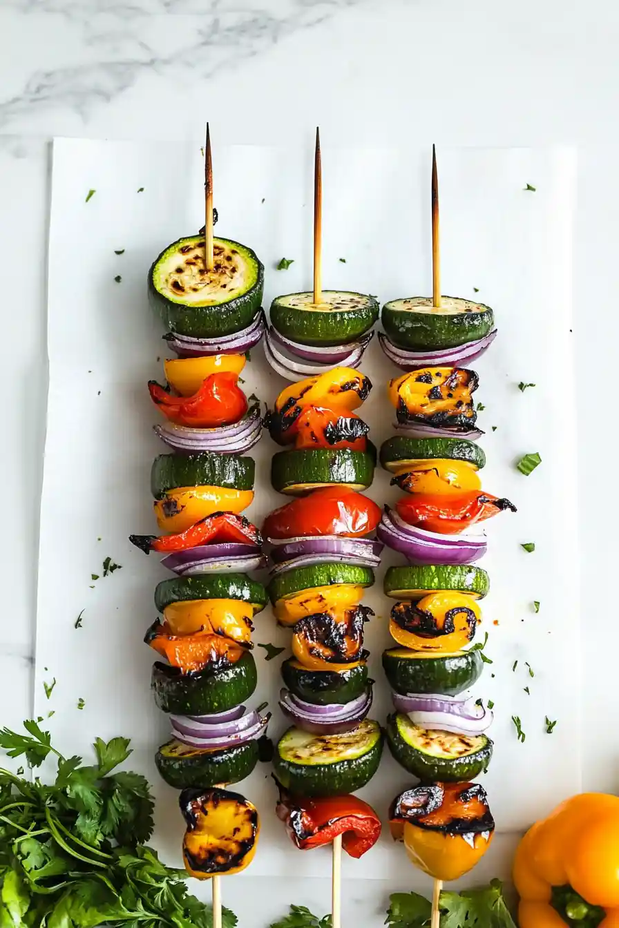 Colorful Grilled Veggie Skewers