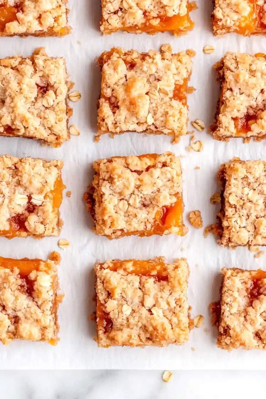 Fluffy Apricot Crisp Bars