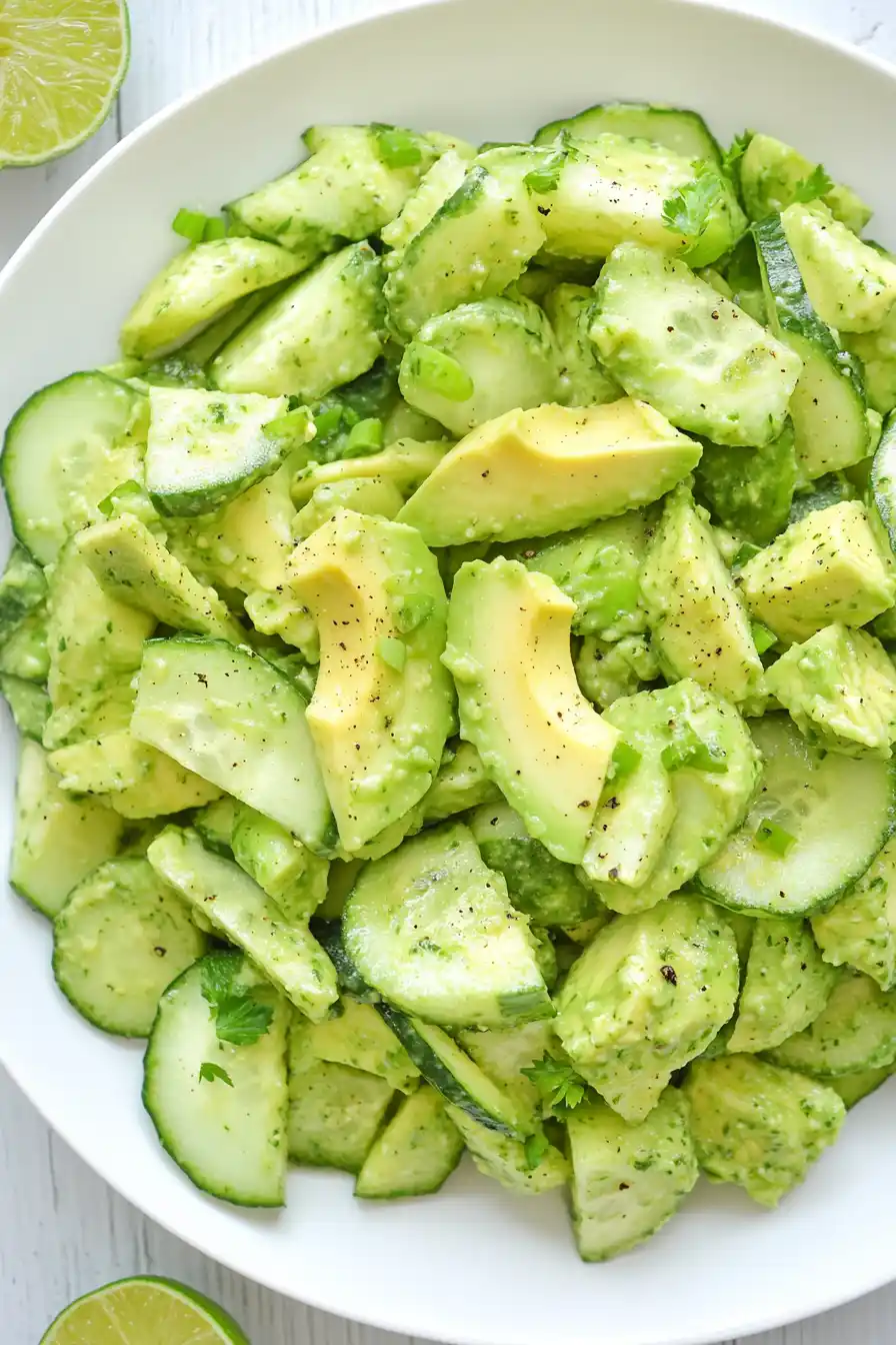 Healthy Avocado Cucumber Salad