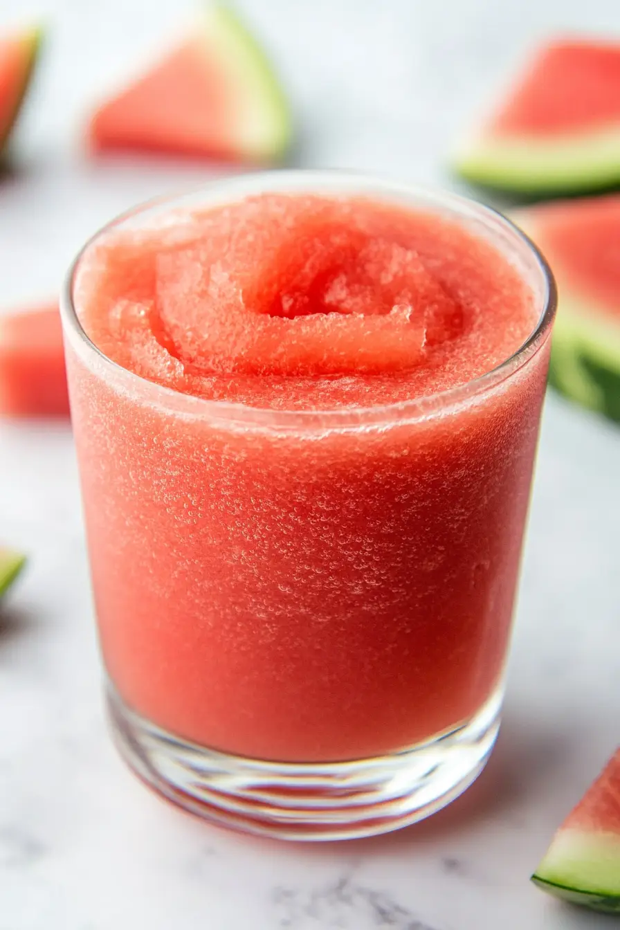 Delicious Watermelon Vodka Slushie
