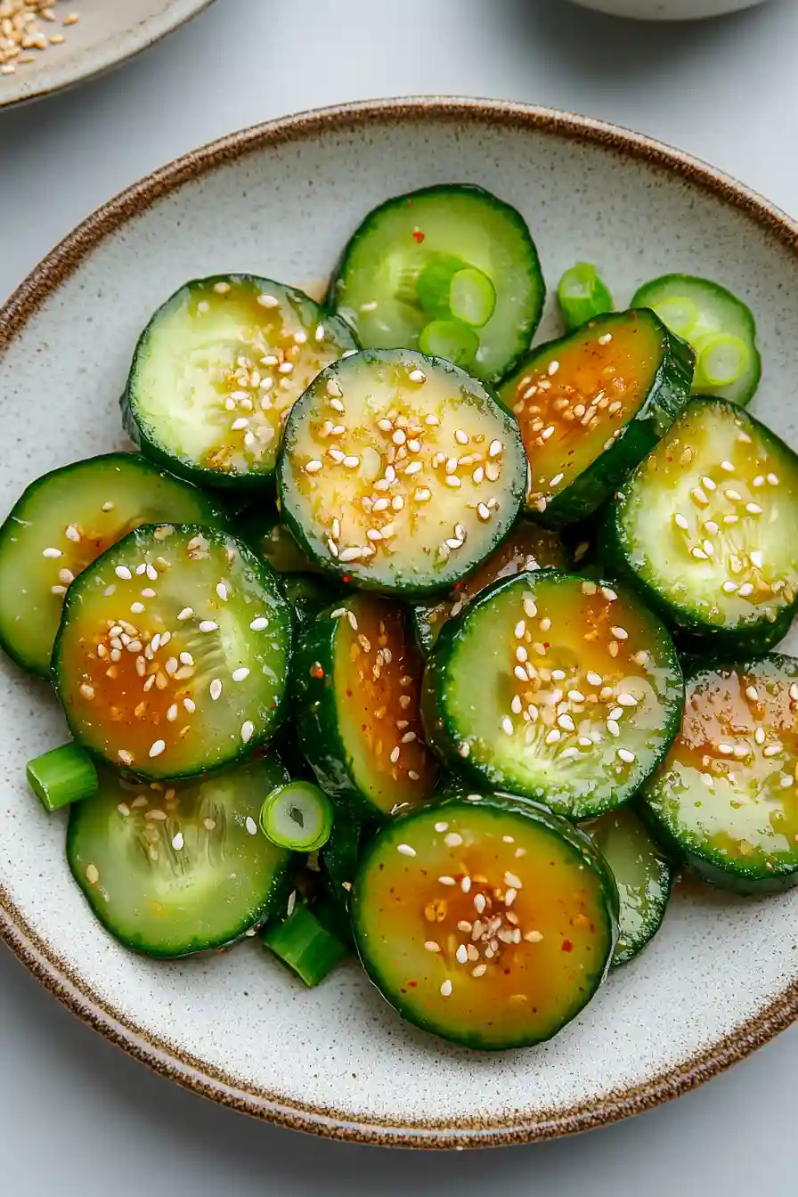 Spicy Korean Gochujang Cucumber Salad