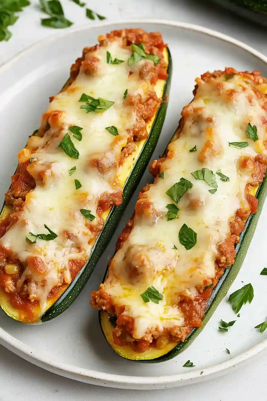 Tasty Italian Sausage Stuffed Zucchini Boats