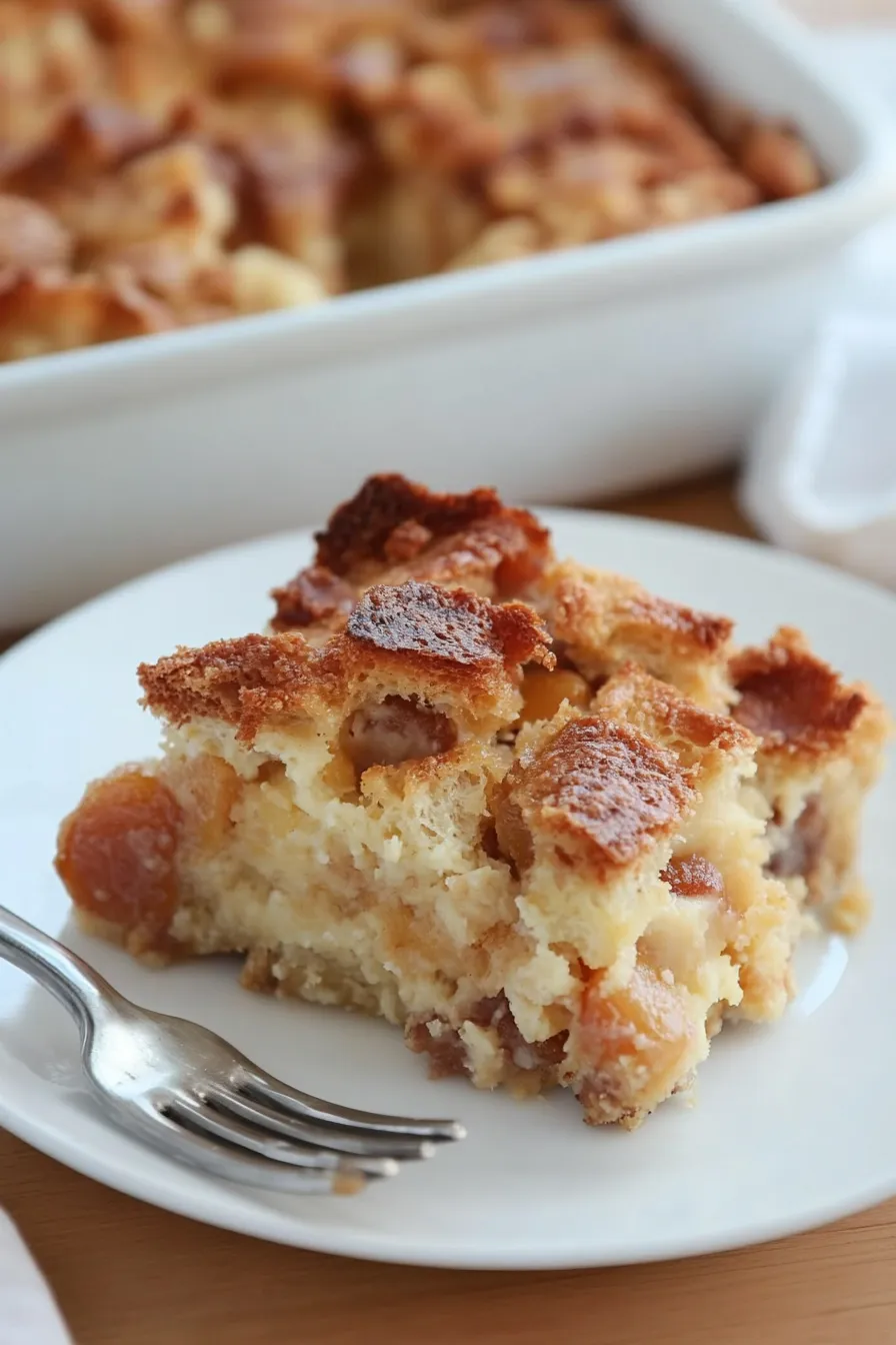 Fluffy Apricot Bread Pudding