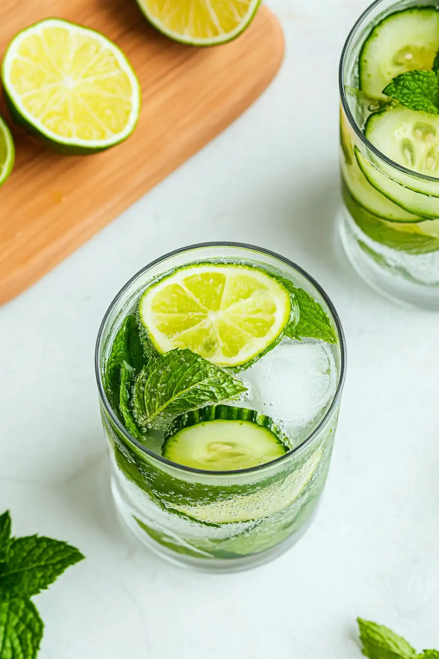 Easy Cucumber Lime Water Recipe