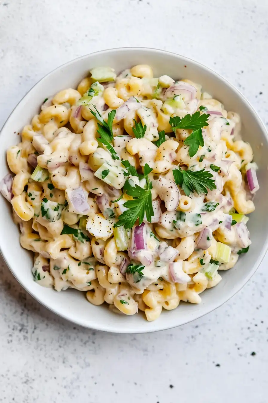 Delicious Macaroni Salad with Egg