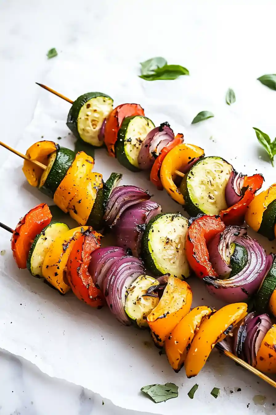 Colorful Grilled Veggie Skewers