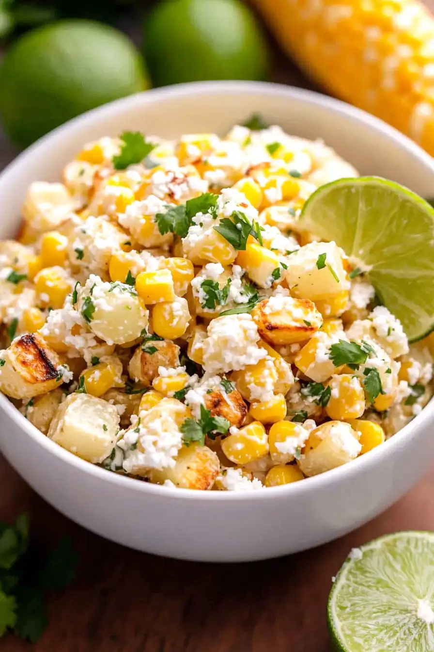 Delicious Mexican Street Corn Potato Salad