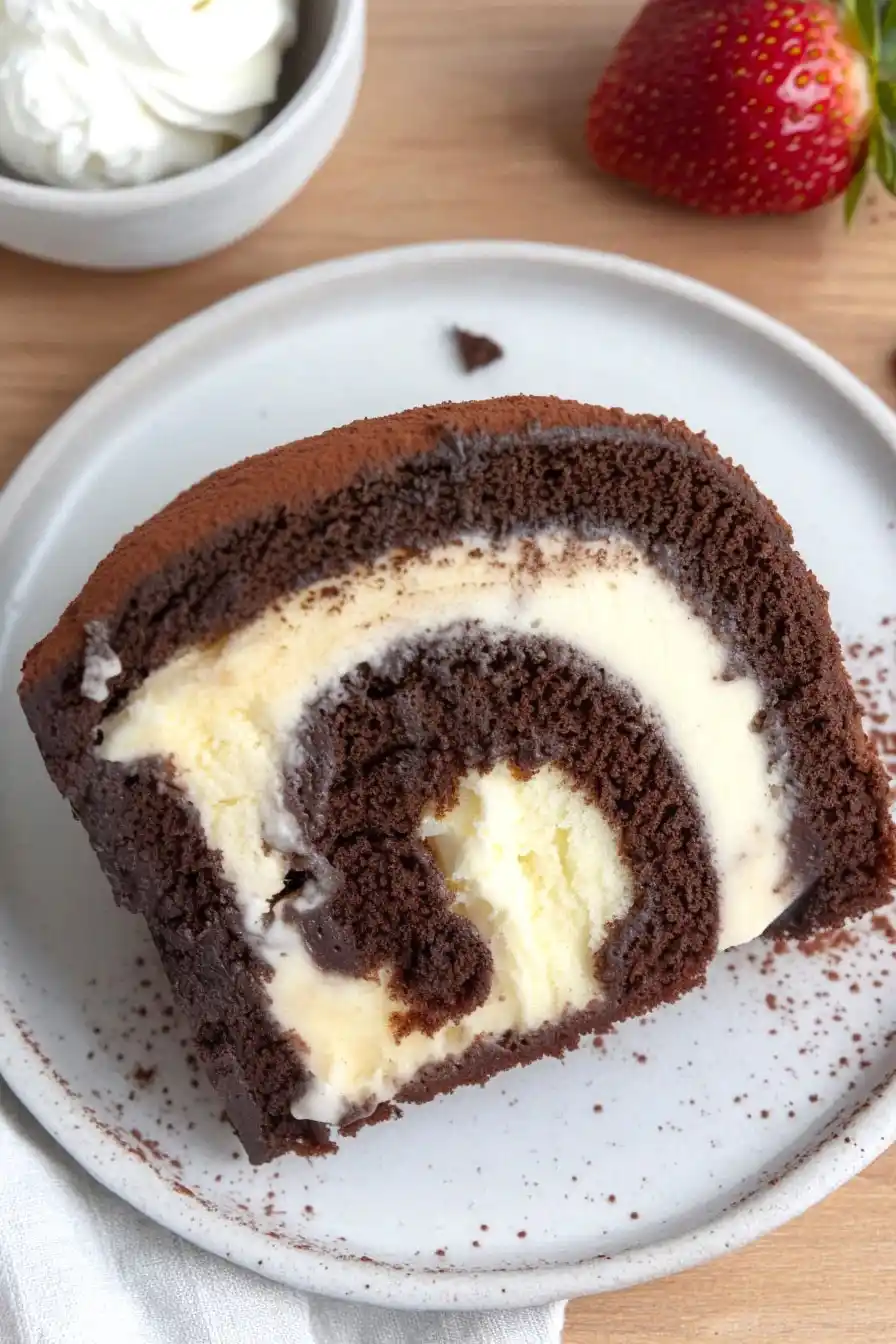 Quick Ice Cream Cake Roll