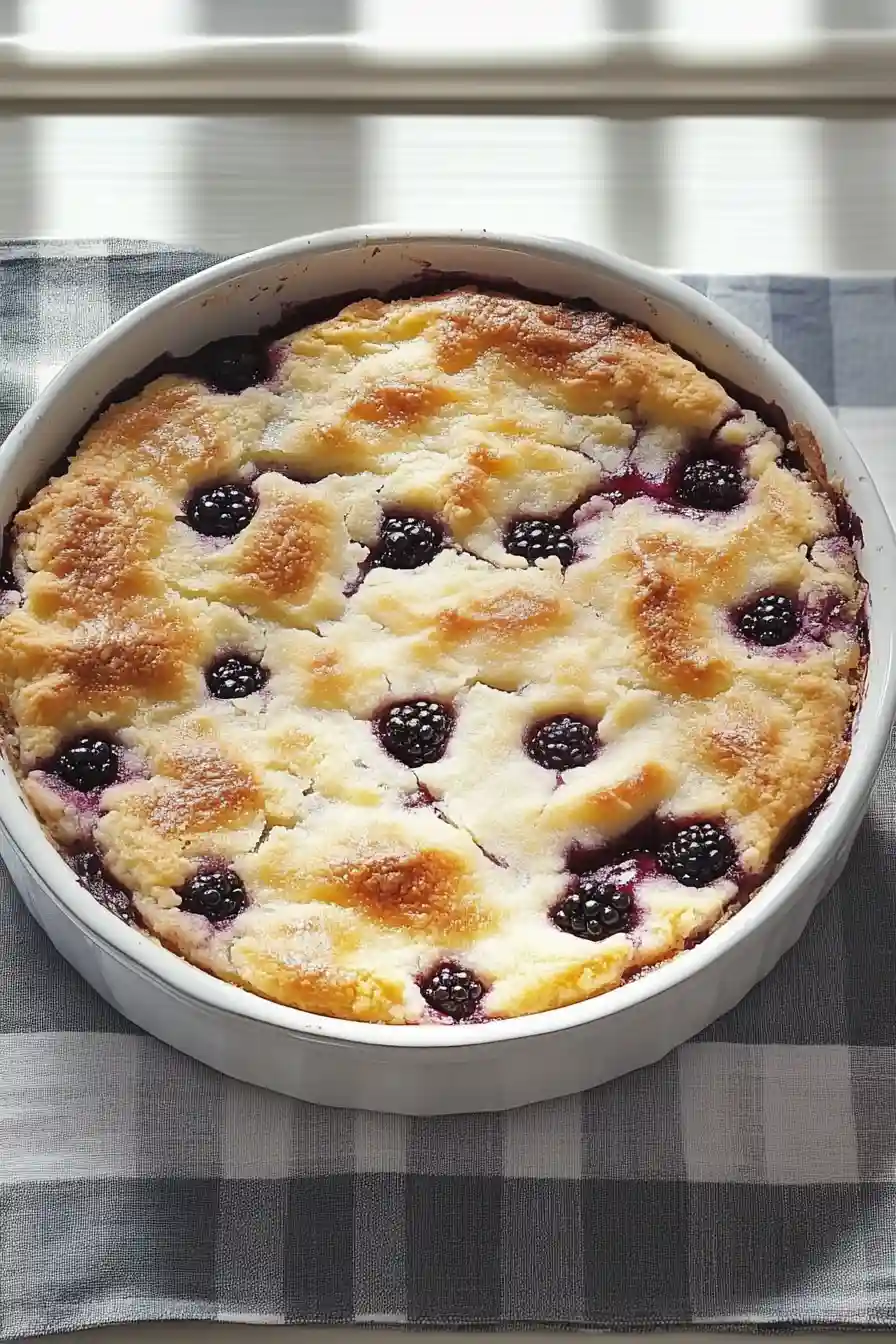 Healthy Blackberry Cobbler