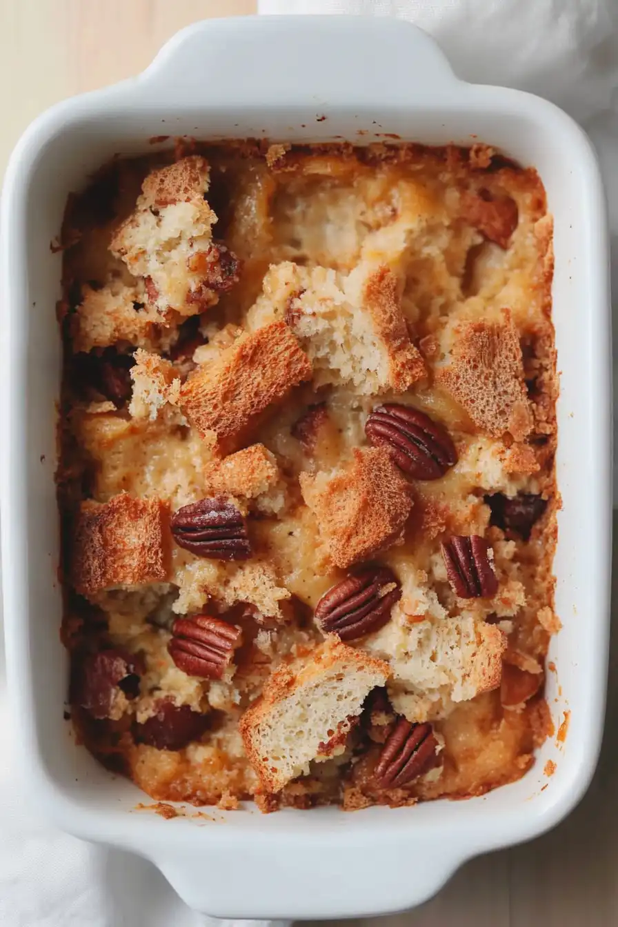 Fluffy Apricot Bread Pudding