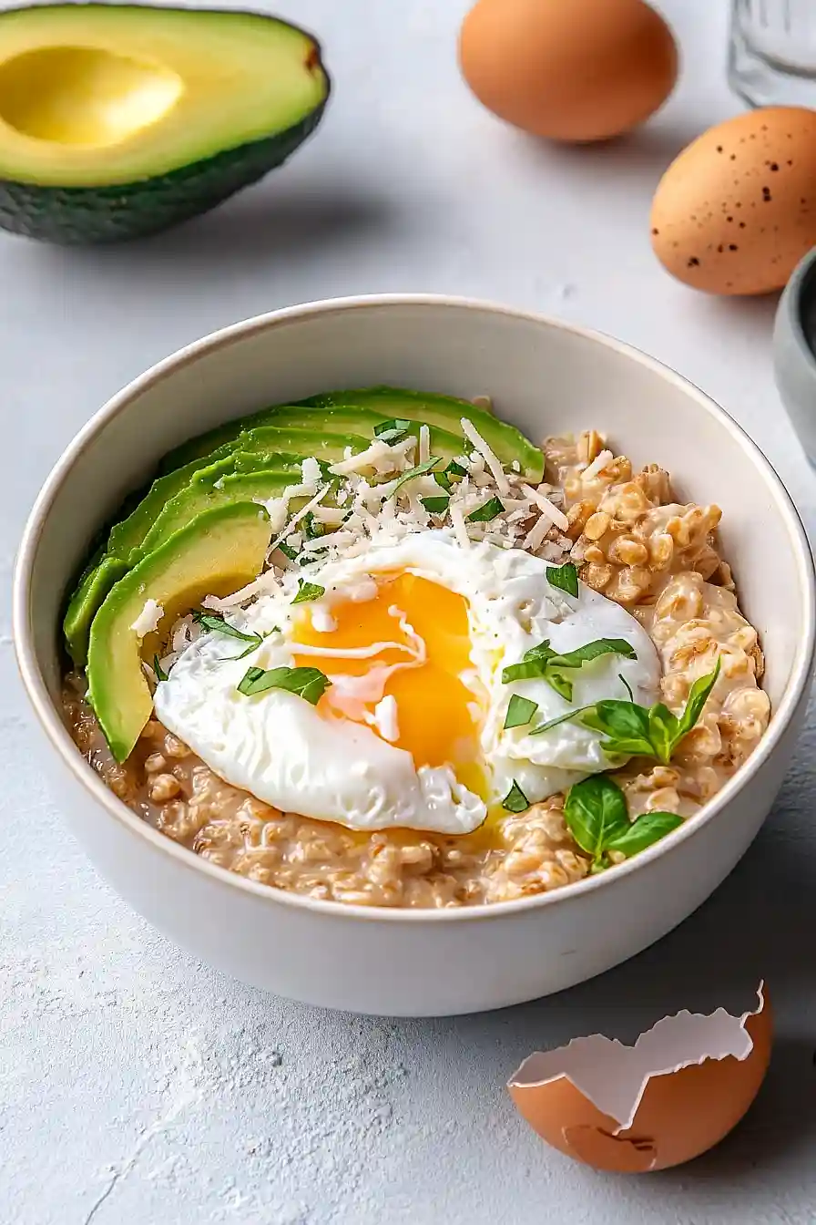 savory avocado oatmeal