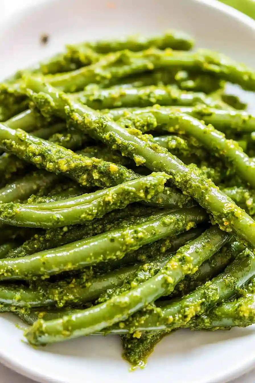 pesto green beans