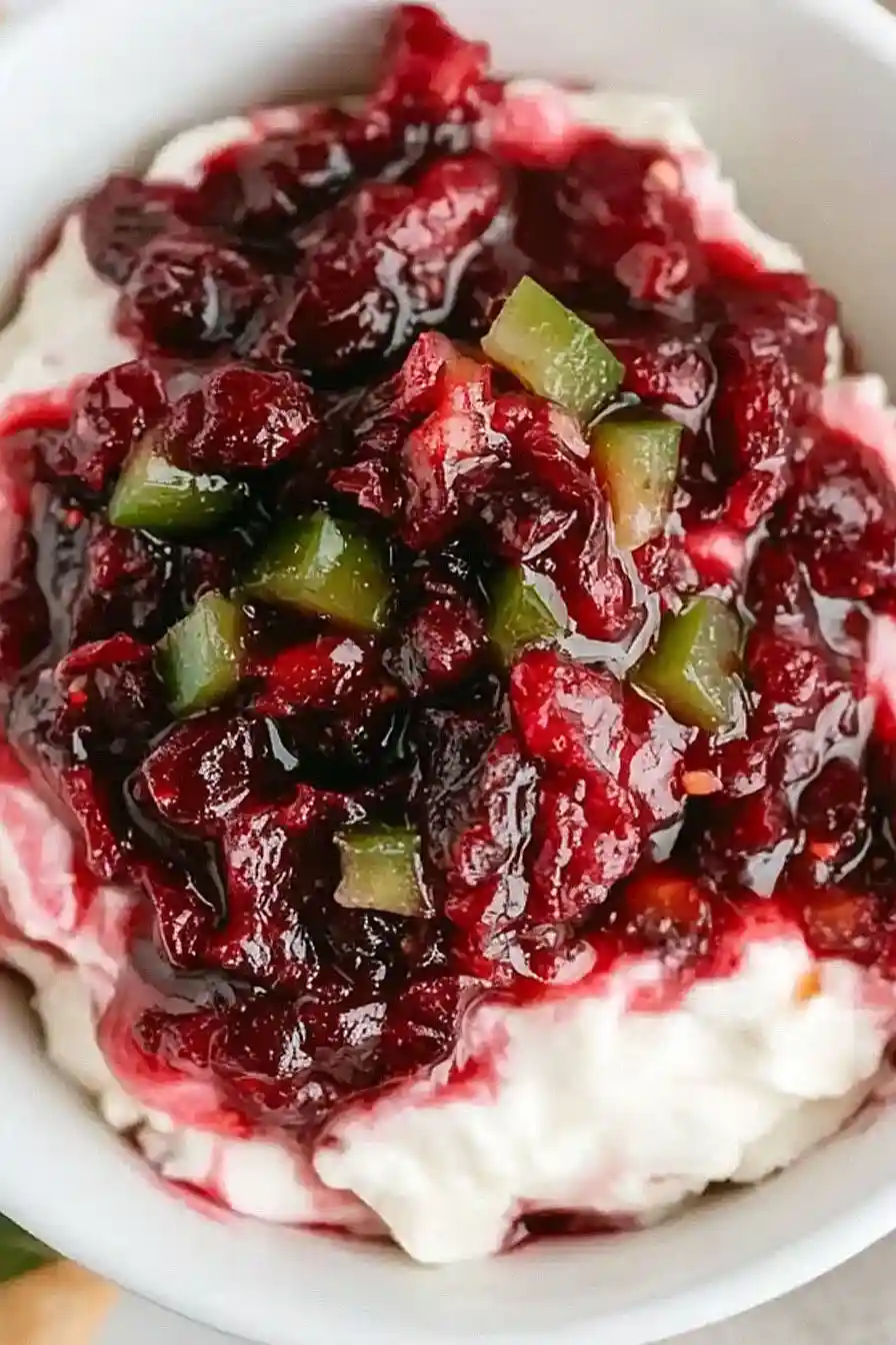 cranberry jalapeño cream cheese dip