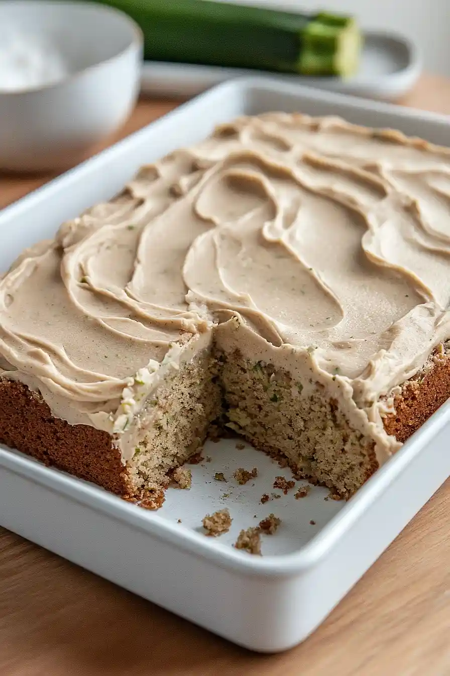 zucchini cake with boxed cake mix