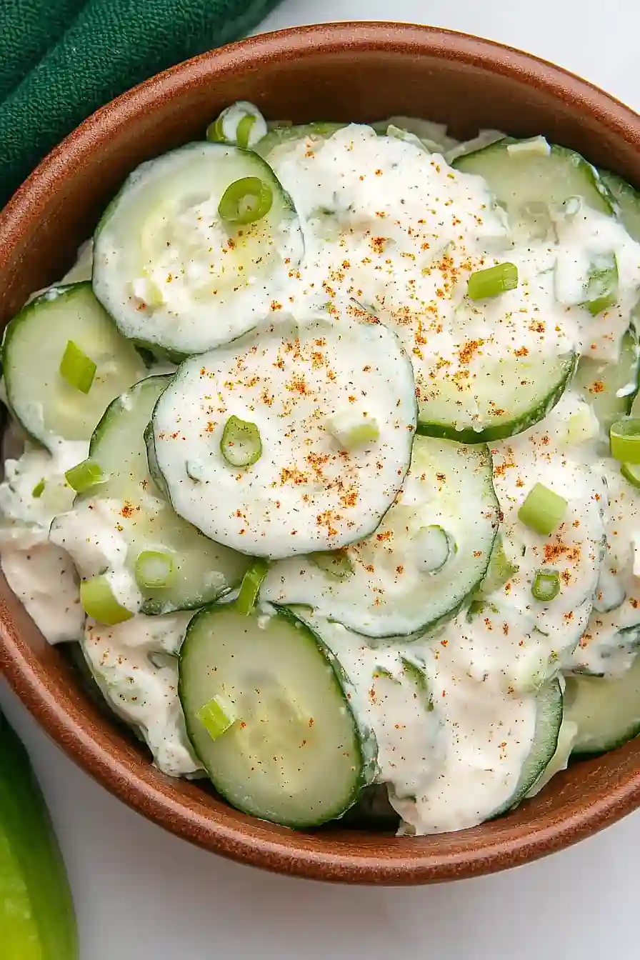 cucumber salad with evaporated milk
