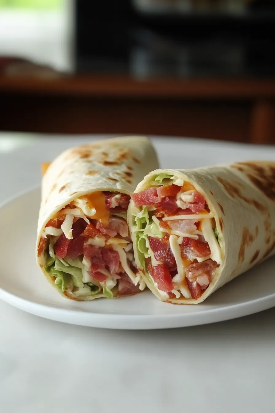 Zesty BLT Wraps with Chipotle Mayo
