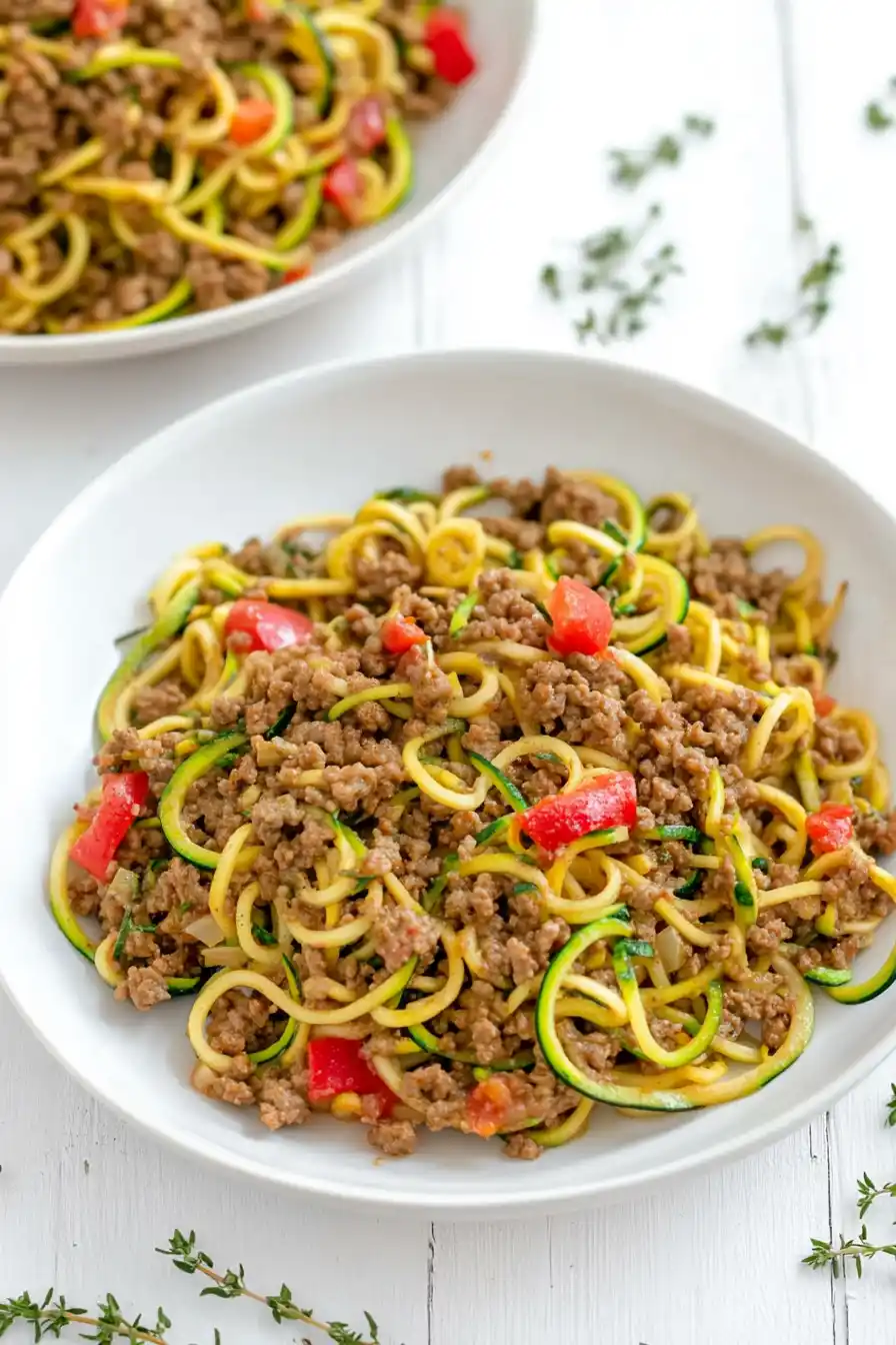 Creamy Keto Zucchini Noodles