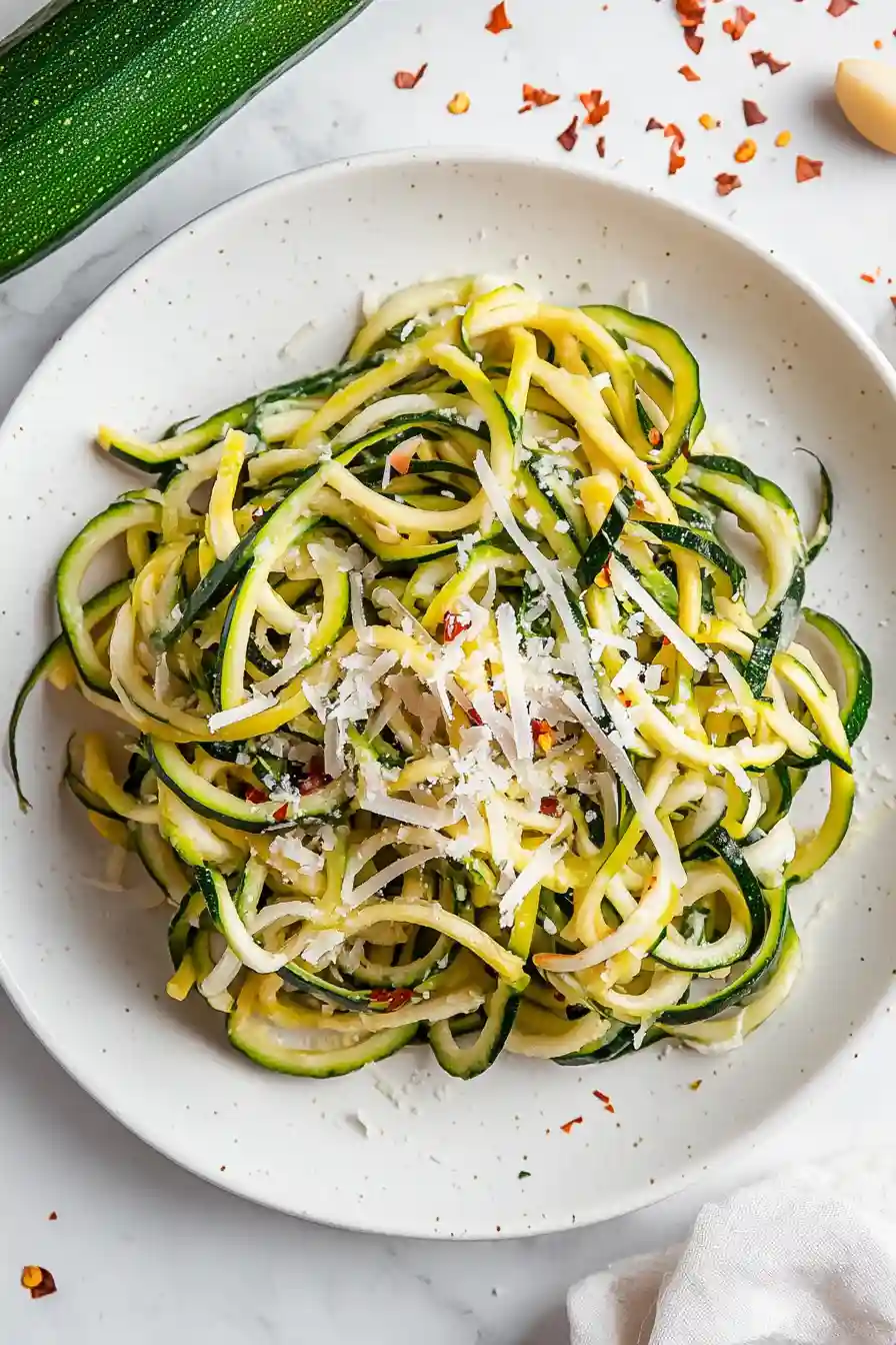 Simple Zucchini Noodles Without Spiralizer