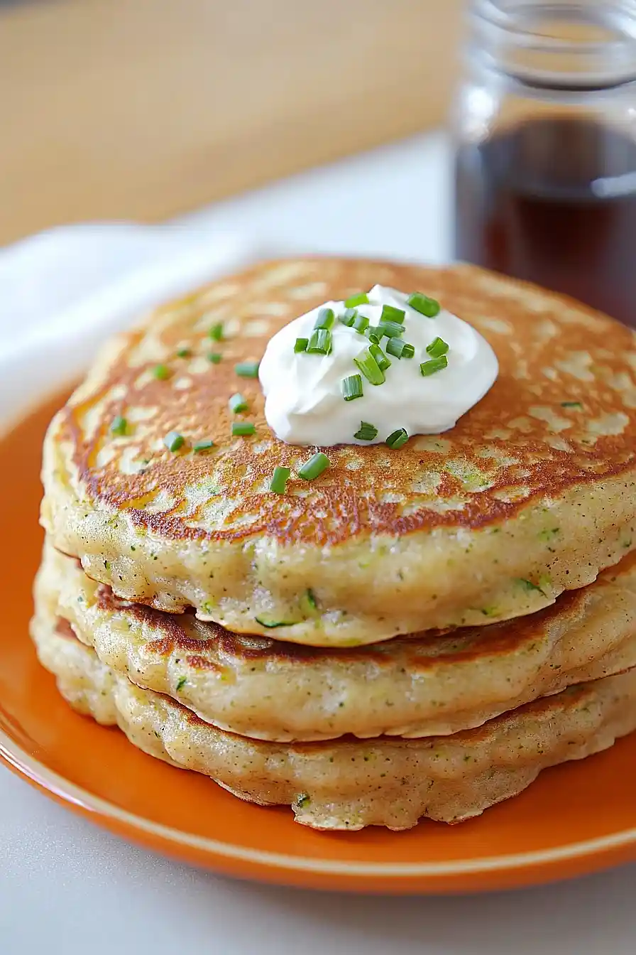 zucchini cheddar pancakes