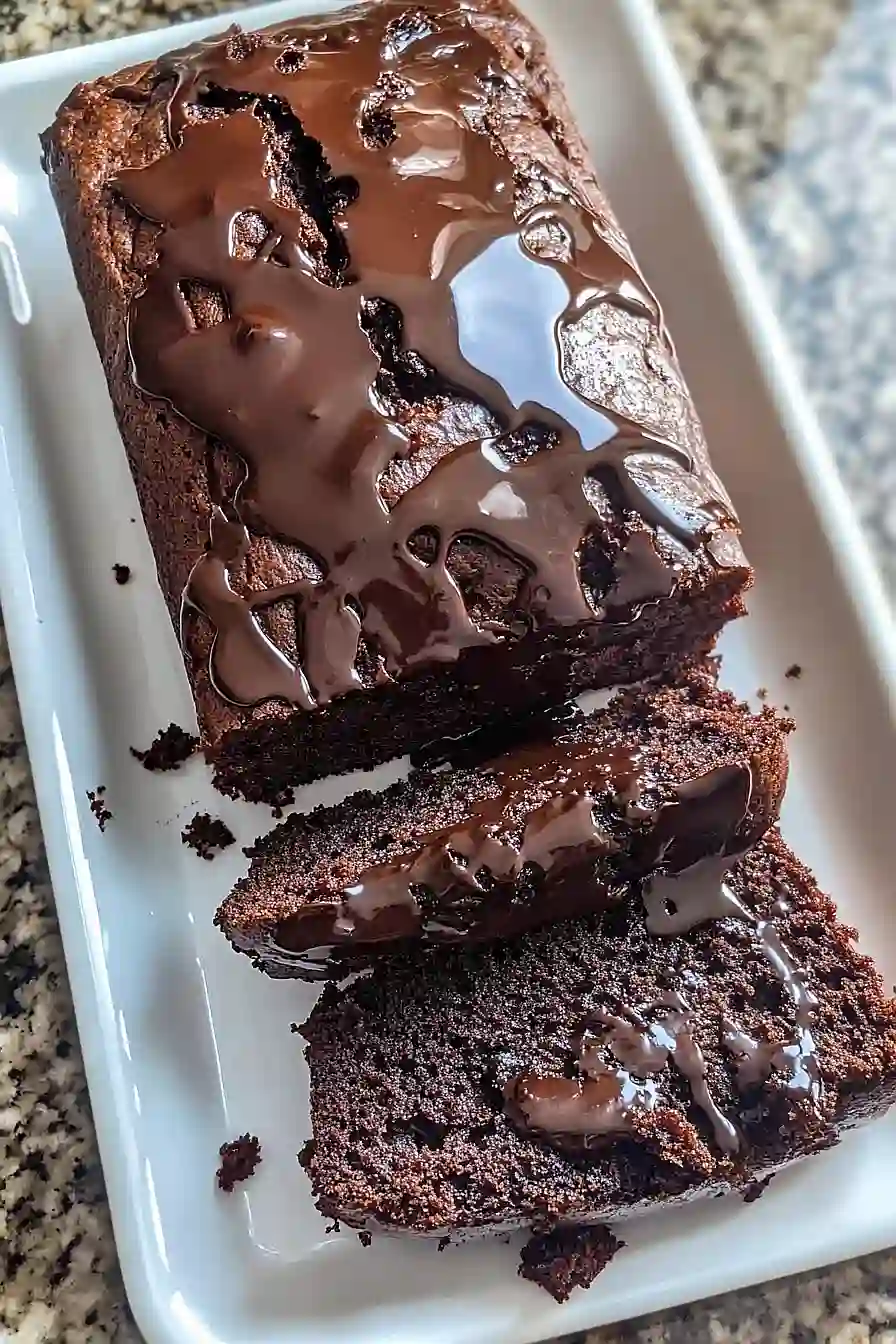 Hot Fudge Brownie Bread